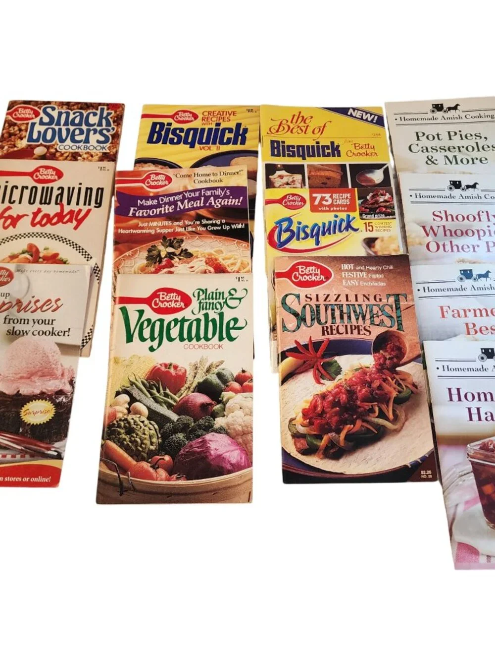 Betty Crocker cookbooks salad veggie microwave Amish cookbooks